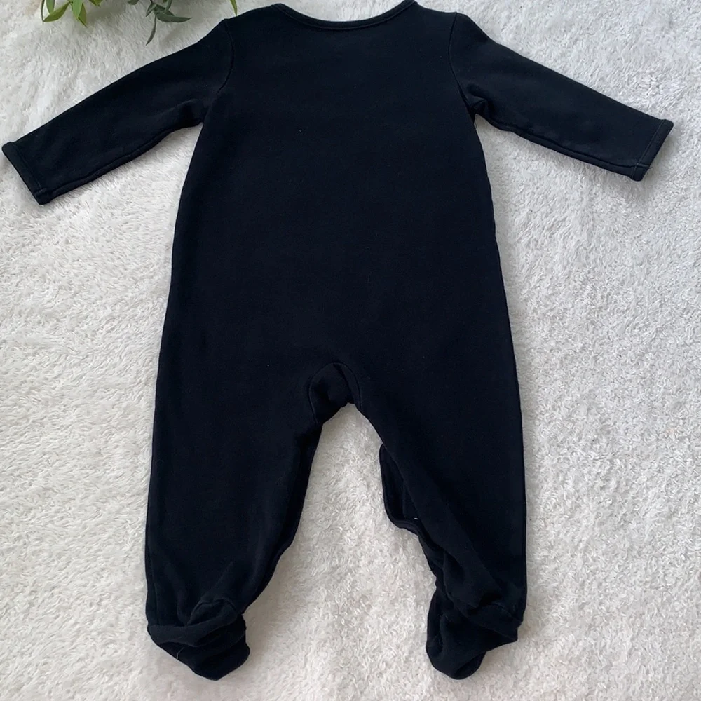 Carter's Black & White Skeleton Footie One Piece EUC Unisex Just One You 9M